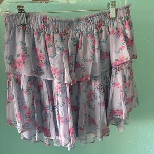 Loveshackfancy 100% Silk Skirt